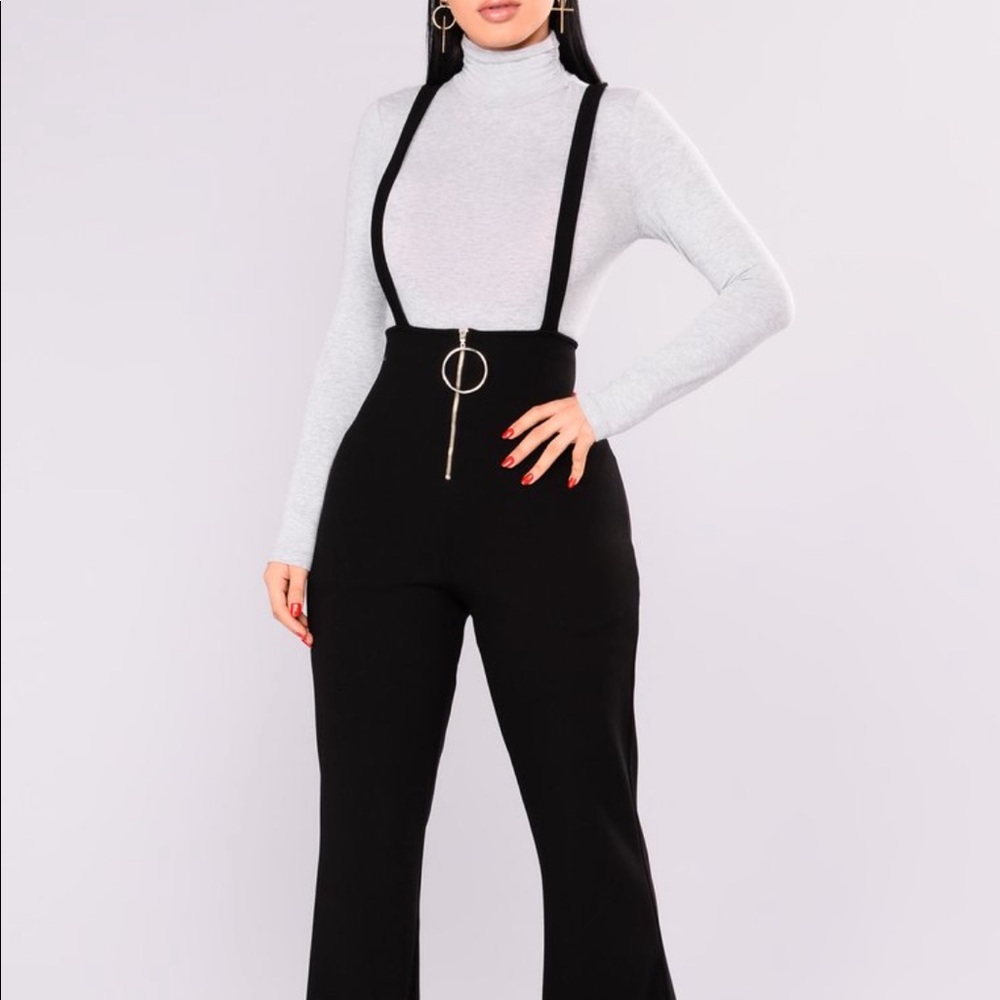 Fashion Nova Suspender Jumpsuit